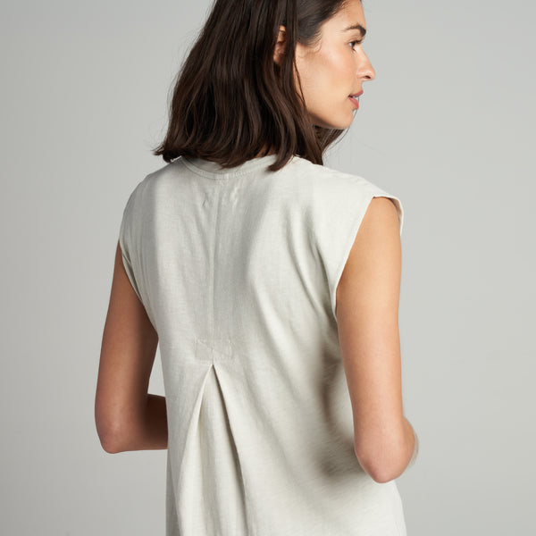 Womens Georgia Slub Muscle Tank Dress WKDR0005 Bone
