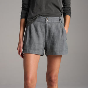 Womens Grayson Linen Short WWSR0003 Flint