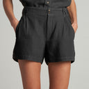 Womens Grayson Linen Short WWSR0003 Black