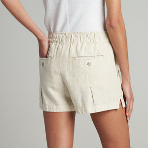Womens Grayson Linen Short WWSR0003 Bone