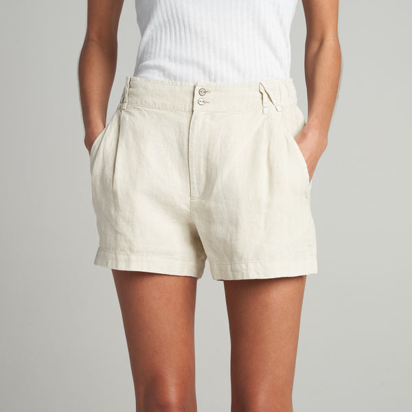 Womens Grayson Linen Short WWSR0003 Bone