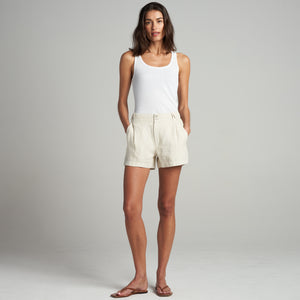 Womens Grayson Linen Short WWSR0003 Bone