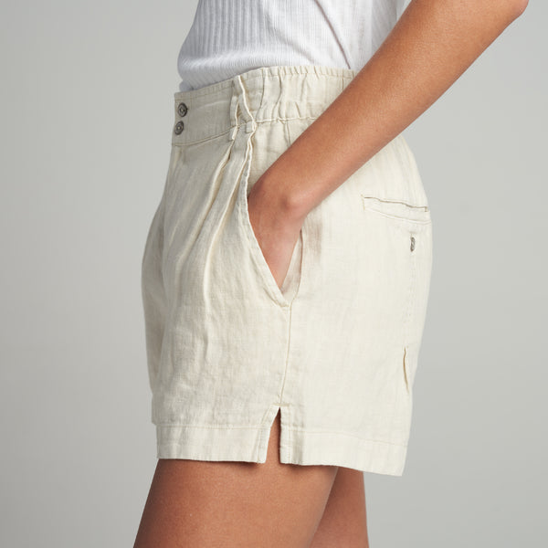 Womens Grayson Linen Short WWSR0003 Bone