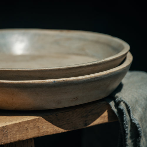 Home Hand Carved Marble Plate HRPL0001 Marble L