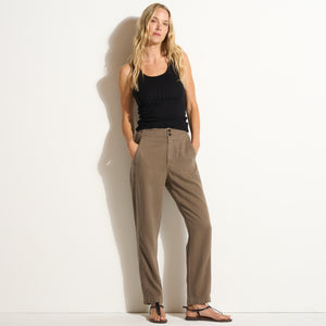 Womens Odell Drape Denim Twill Pant WWPT0006 Sparrow