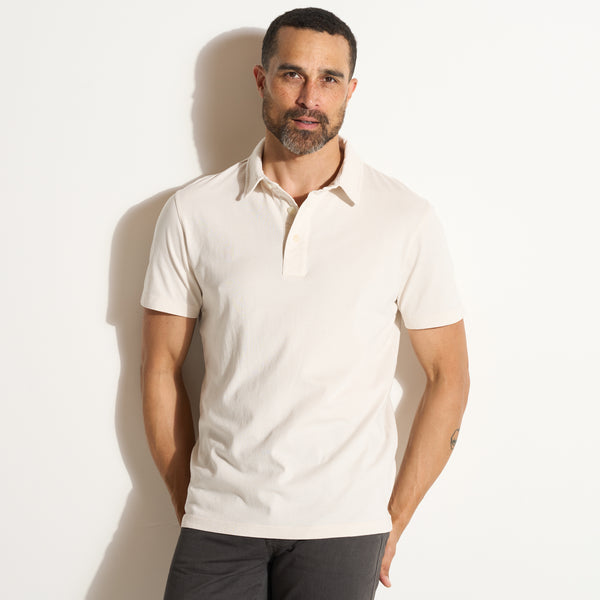 Mens Henderson Short Sleeve Polo MKTP0010RS Vintage White