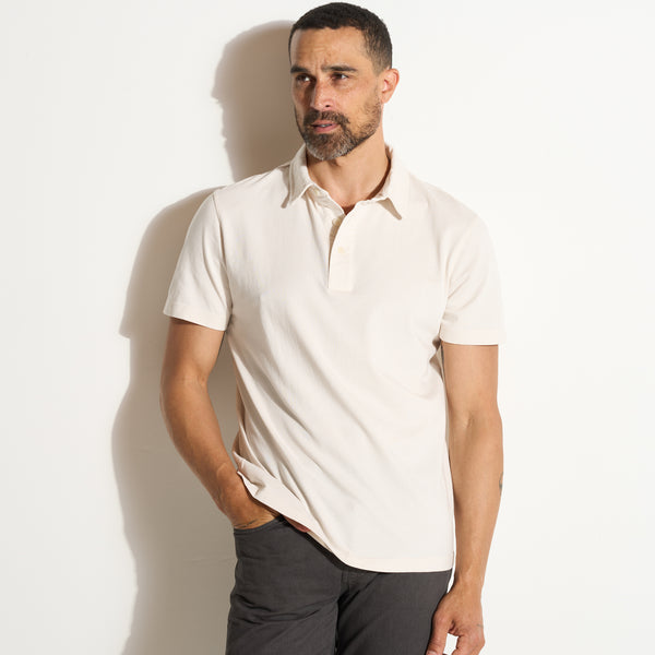 Mens Henderson Short Sleeve Polo MKTP0010RS Vintage White