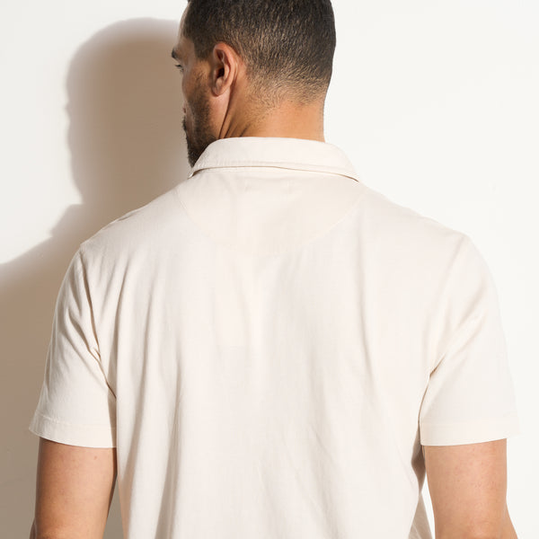 Mens Henderson Short Sleeve Polo MKTP0010RS Vintage White