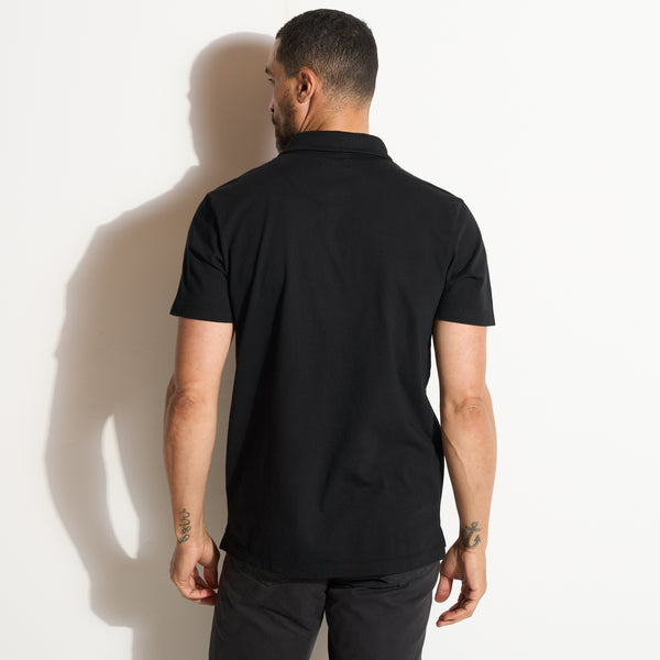 Mens Henderson Short Sleeve Polo MKTP0010RS Black