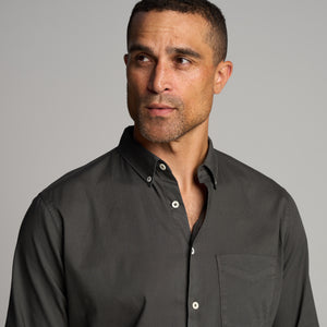 Mens Henrick Oxford Shirt MWTP0019 Faded Black