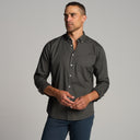 Mens Henrick Oxford Shirt MWTP0019 Faded Black