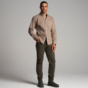 Mens Henrick Oxford Shirt MWTP0019 Fanshell Grey