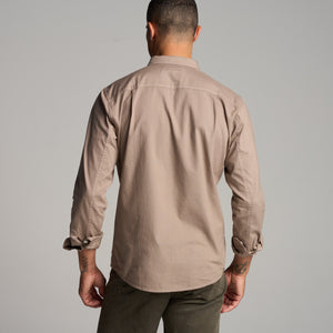 Mens Henrick Oxford Shirt MWTP0019 Fanshell Grey