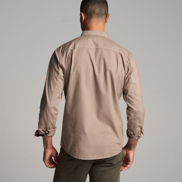 Mens Henrick Oxford Shirt MWTP0019 Fanshell Grey