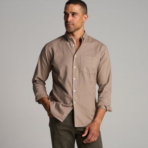 Mens Henrick Oxford Shirt MWTP0019 Fanshell Grey
