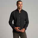 Mens Henrick Oxford Shirt MWTP0019 Washed Black