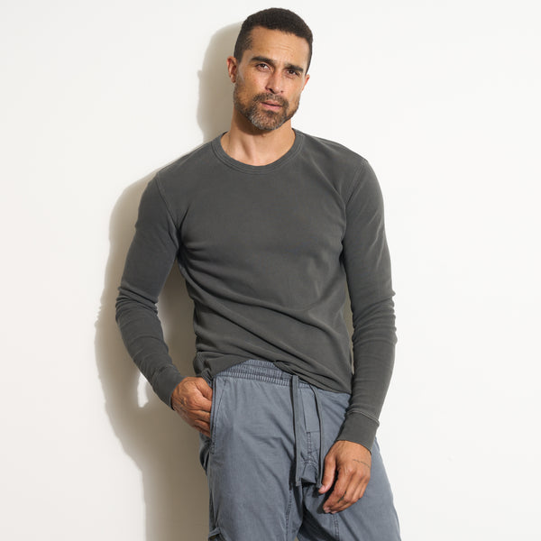Mens Idyllwild Long Sleeve Thermal MKTP0008 Faded Black