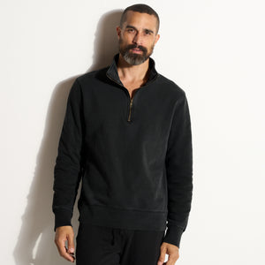 Mens Jake Half Zip Sweatshirt MKLT0004 Black