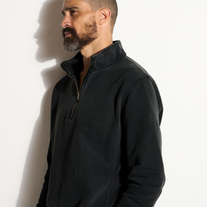 Mens Jake Half Zip Sweatshirt MKLT0004 Black