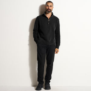 Mens Jake Half Zip Sweatshirt MKLT0004 Black