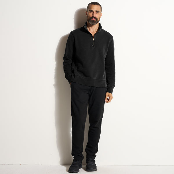 Mens Jake Half Zip Sweatshirt MKLT0004 Black