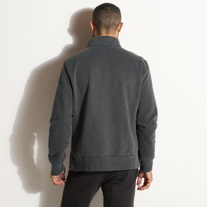Mens Jake Half Zip Sweatshirt MKLT0004 Faded Black