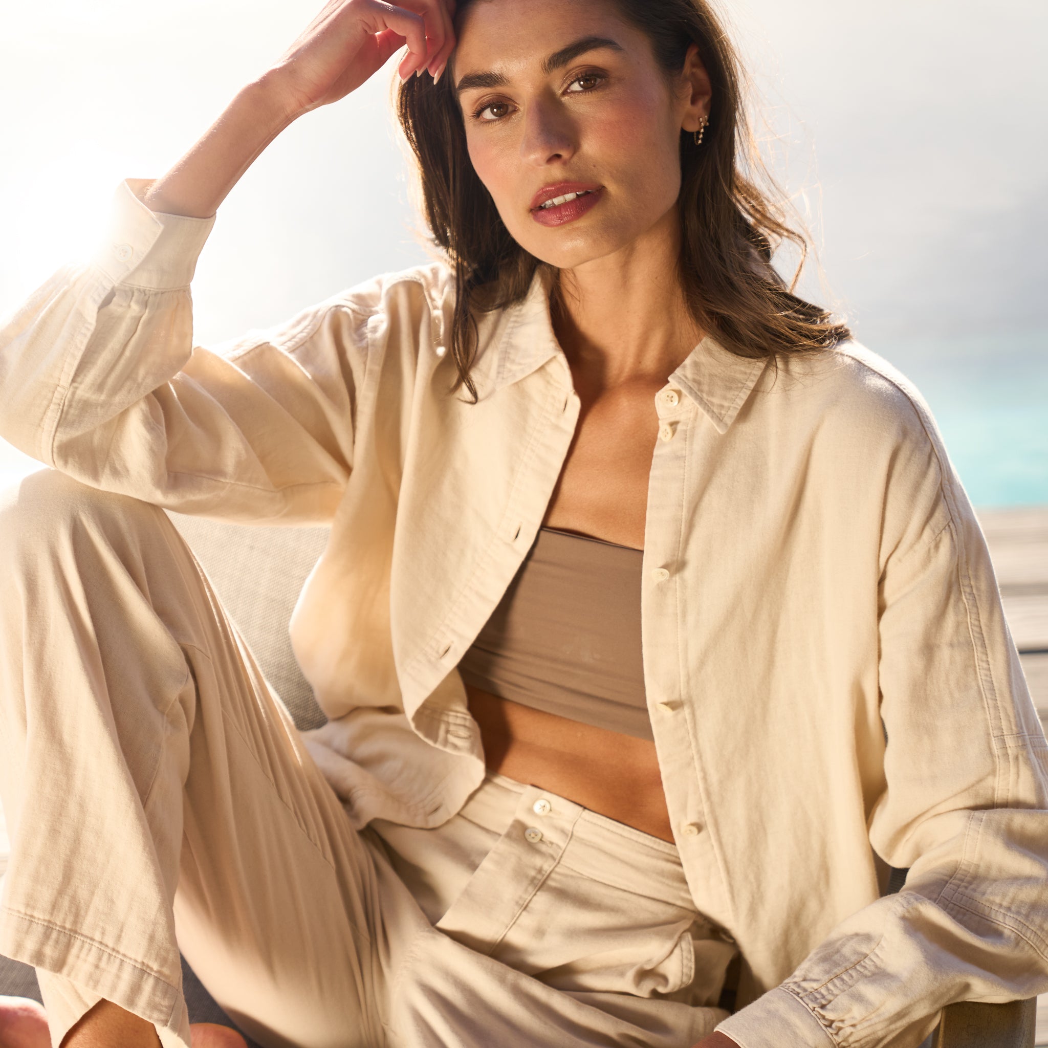 Womens Joan Top WWTP0006 Bone