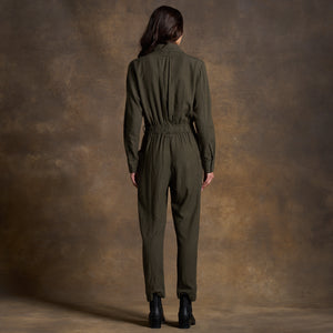 Womens Lincoln Long Sleeve Jumpsuit WWJR0002 Olive
