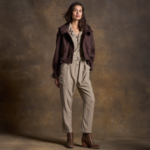 Womens Lincoln Long Sleeve Jumpsuit WWJR0002 Stone