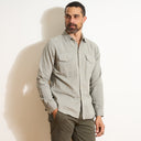 Mens Leeds Double Layer Cotton Gauze Shirt MWTP0010 Ashen