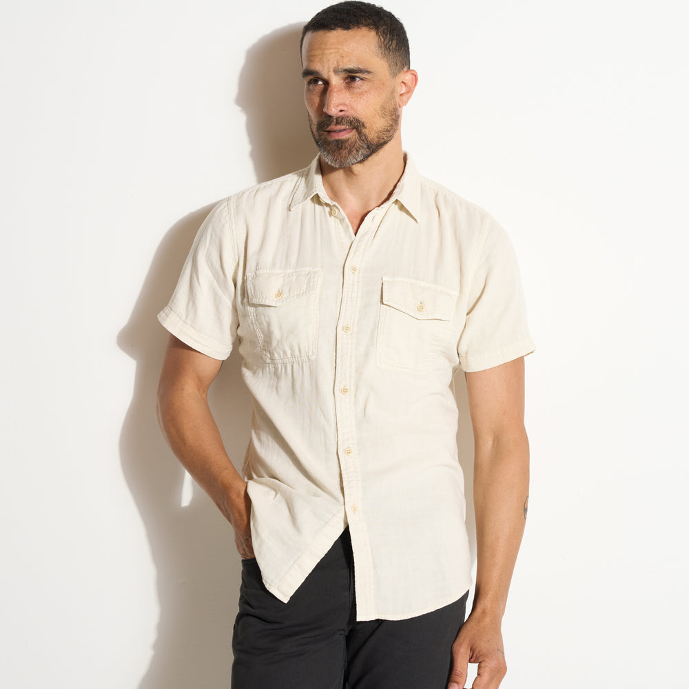 Mens Leeds Cotton Gauze Short Sleeve Shirt