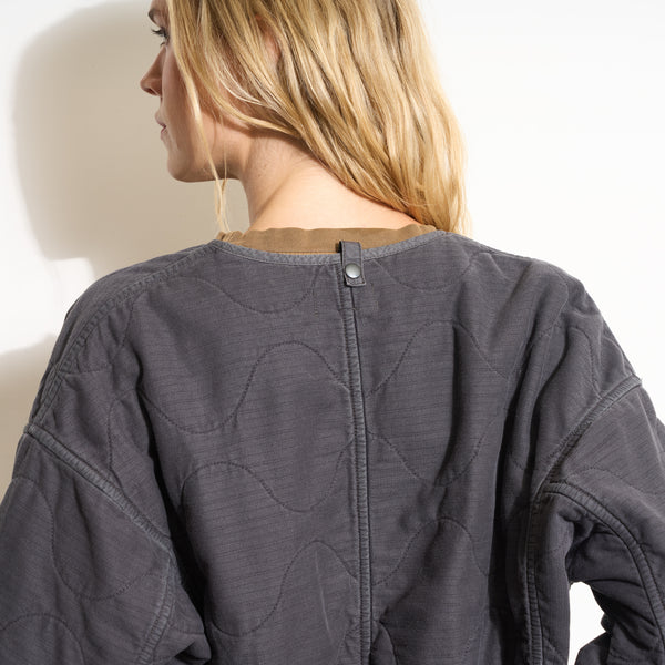 Womens Lewis Quilted Bomber Liner WWOL0001 Faded Black