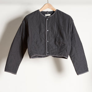 Womens Lewis Quilted Bomber Liner WWOL0001 Faded Black