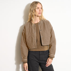 Womens Lewis Quilted Bomber Liner WWOL0001 Sparrow
