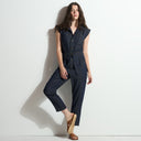 Womens Lincoln Japanese Fluid Denim Jumpsuit WWJR0003FD Raw Indigo