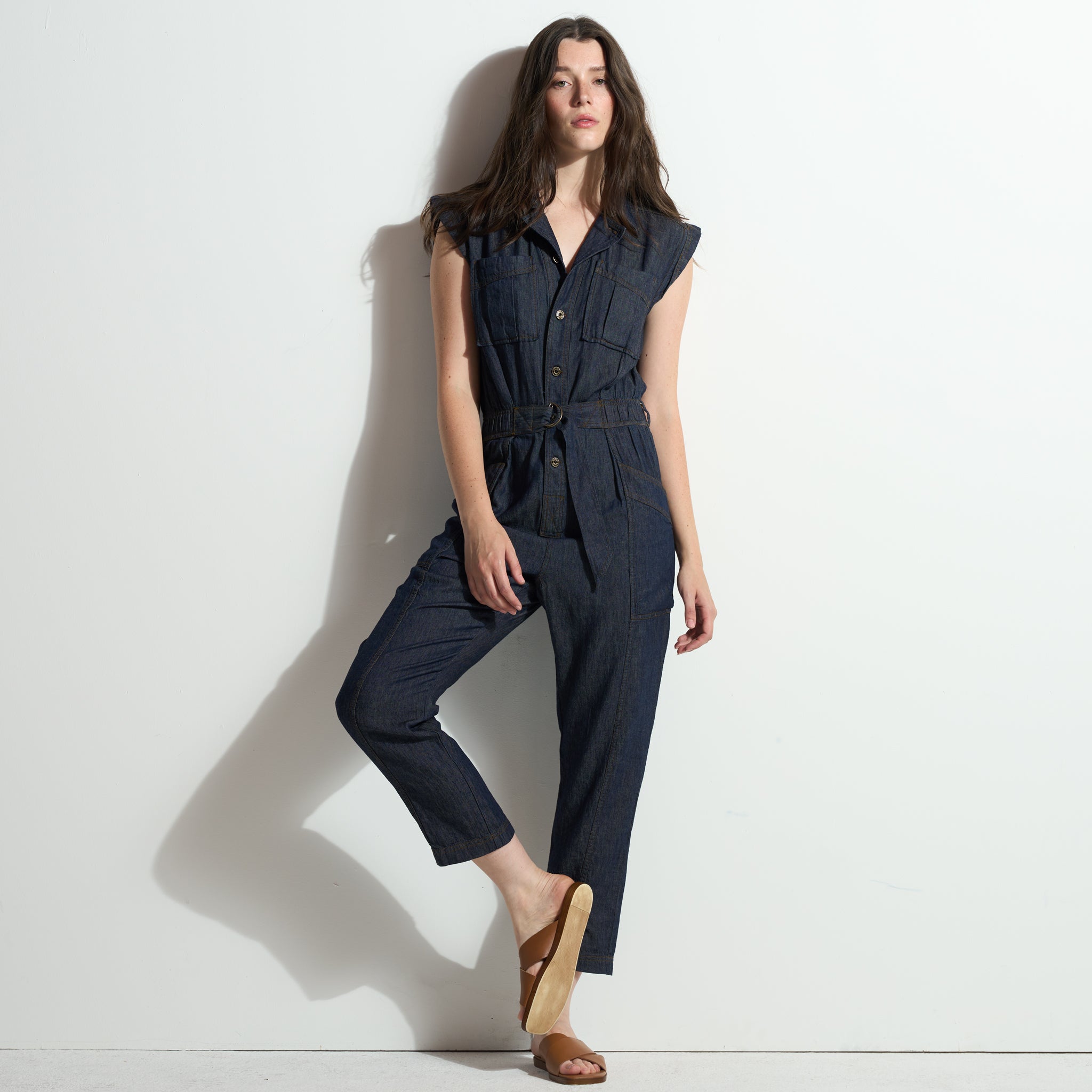 Lincoln Japanese Fluid Denim Jumpsuit – Rowan