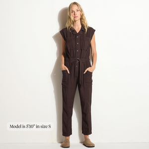 Womens Lincoln Muscle Tank Jumpsuit WWJR0003 Cave