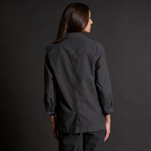 Womens Lowen Oversized Blazer WWBZ0002 Faded Black