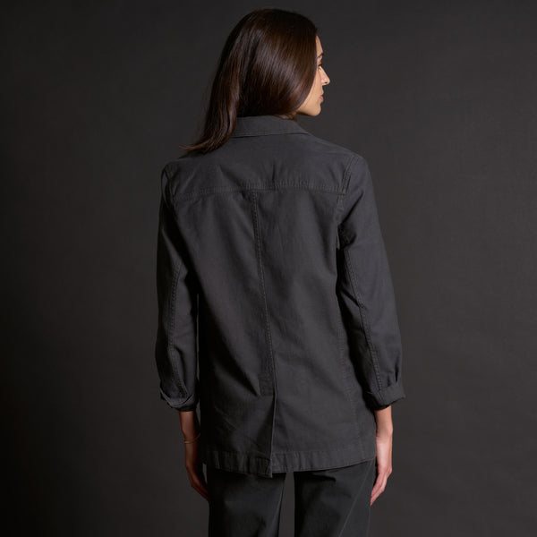 Womens Lowen Oversized Blazer WWBZ0002 Faded Black