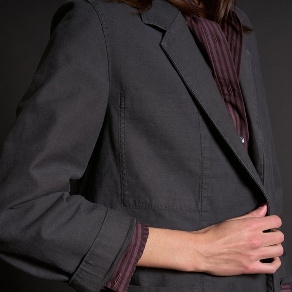 Womens Lowen Oversized Blazer WWBZ0002 Faded Black