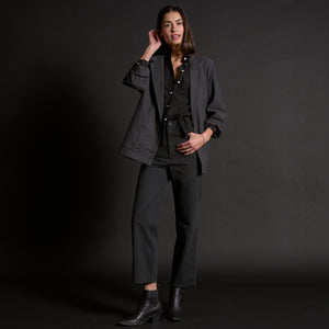 Womens Lowen Oversized Blazer WWBZ0002 Faded Black