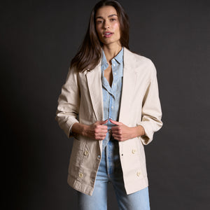 Womens Lowen Oversized Blazer WWBZ0002 Bone