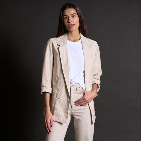 Womens Lowen Oversized Blazer WWBZ0002 Bone