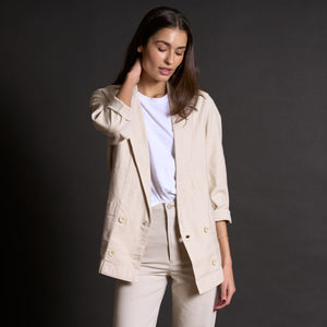 Womens Lowen Oversized Blazer WWBZ0002 Bone