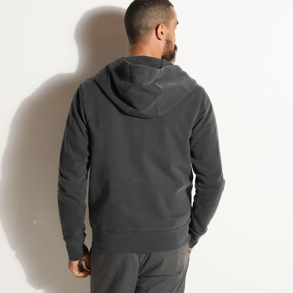 Mens Luke Zip Hoodie MKLT0003 Faded Black