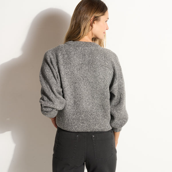Womens Marfa Crew Neck Sweater WSTP0002 Faded Black Melange