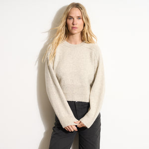 Womens Marfa Crew Neck Sweater WSTP0002 Fieldstone Melange