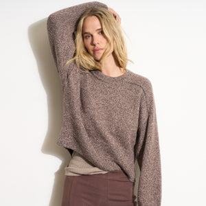 Womens Marfa Crew Neck Sweater WSTP0002 Mountain Ridge Melange