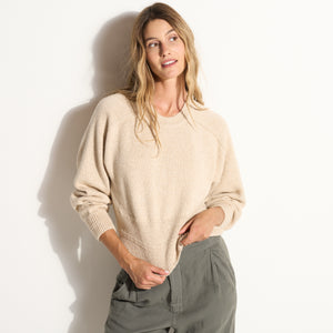 Womens Marfa Crew Neck Sweater WSTP0002 Oatmeal Melange