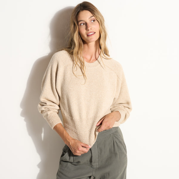 Womens Marfa Crew Neck Sweater WSTP0002 Oatmeal Melange